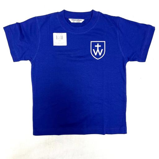 The Weald P.E. T Shirt, blue